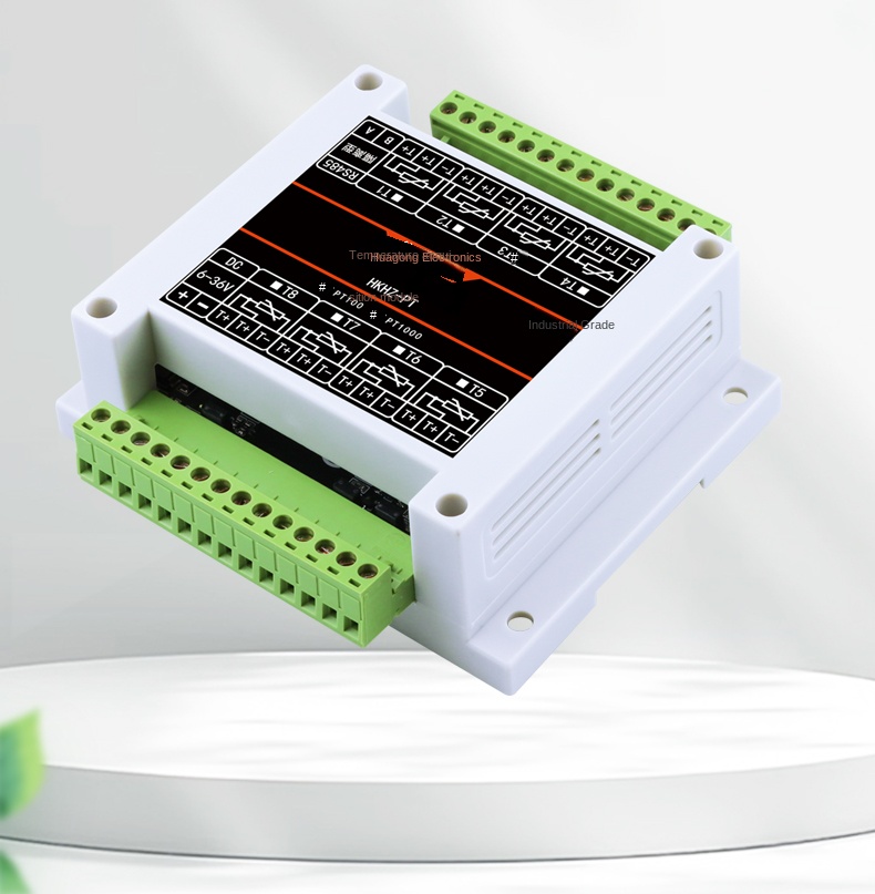 Mô-đun Nhiệt Độ PT100 8 Kênh RS485 Modbus RTU Cách Ly Công Nghiệp 2/4/8/16 Đường Chống Nhiễu - 8 Kênh