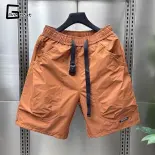 LIVE GREAT |Quần short nam-Quần áo bảo hộ lao động ngụy trang quần short nam nhãn hiệu thời trang mỏng mùa hè thể thao dáng rộng quần tây thứ năm nam quần lửng thường ngày
