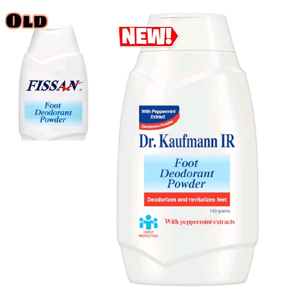 Dr. Kaufmann (Fissan) Prickly Heat Powder | Fissan Foot Deodorant | Soothing Relief | Extra Cool - 50g/100g (SOLD PER PIECE)