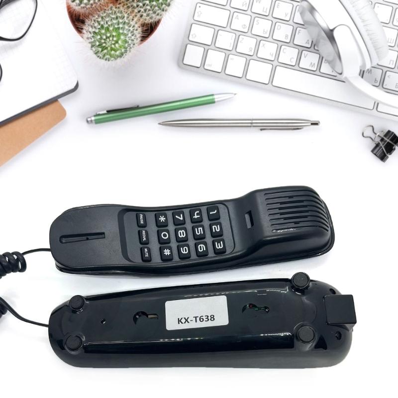 KX-T638 Mini Wall Telephone Corded Landline Phone with Mute, Pause, and Redial Easy to Install ราคา 570 บาท*ส่งฟรี