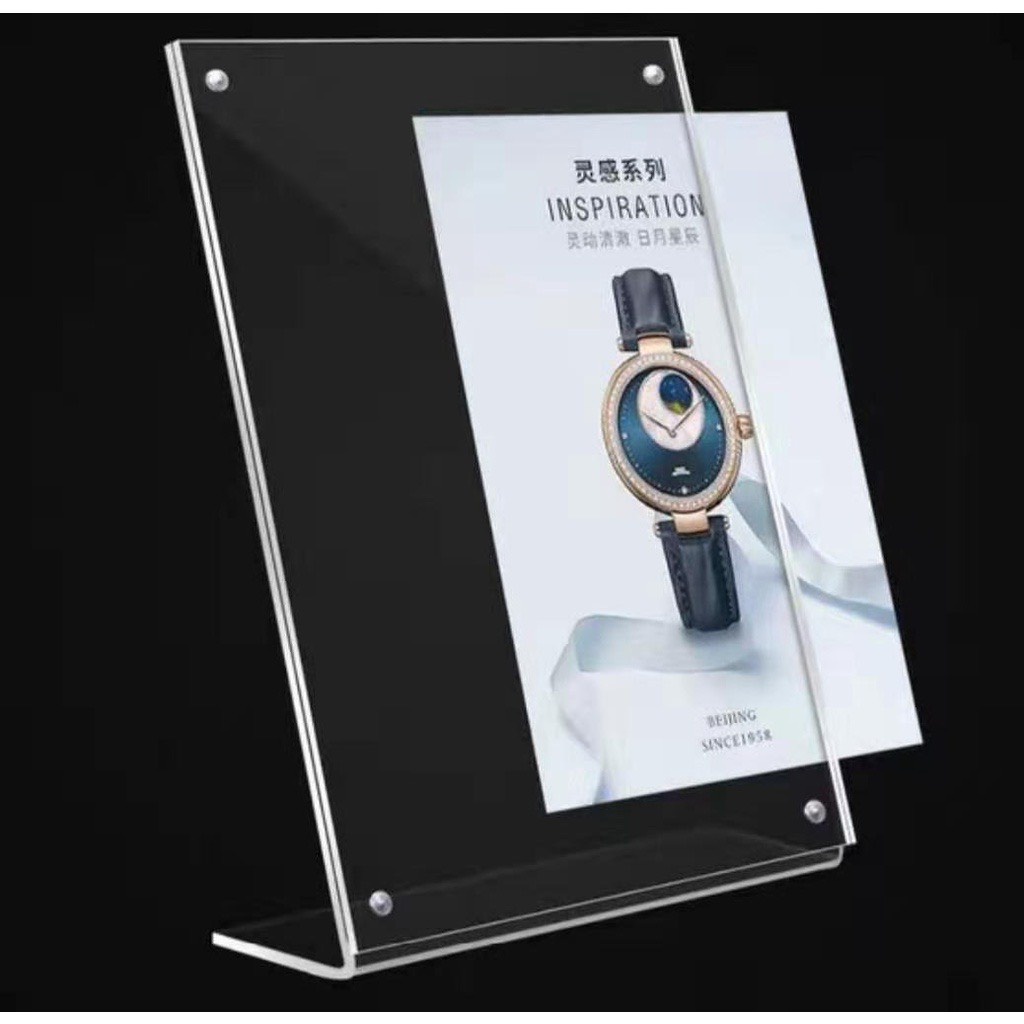 Menu mica a5, a6 chữ l, bảng menu quét qr, bảng menu a5, a6 có nam châm từ tính