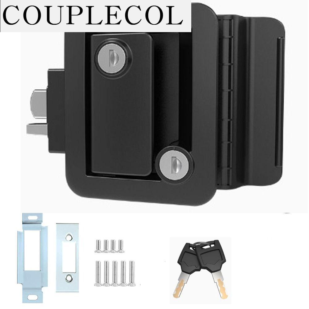 COUPLECOL ทนต่อการสึกหรอ ล็อคประตู RV กุญแจ2ดอก ป้องกันการโจรกรรมป้องกัน ล็อคประตูทางเข้า สีดำสีดำ กันน้ำกันน้ำได้ ชุดเปลี่ยนล็อกผู้ออกค่าย การเดินทางการเดินทาง ราคา 1,937 บาท*ส่งฟรี