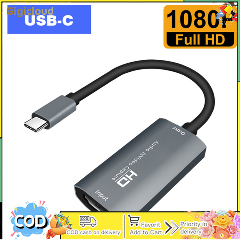 4k Hdtv Video Capture Card Usb Type C Capture Card Dongle Adapter For Game Recording Live Streaming Broadcast ราคา 260 บาท*ส่งฟรี