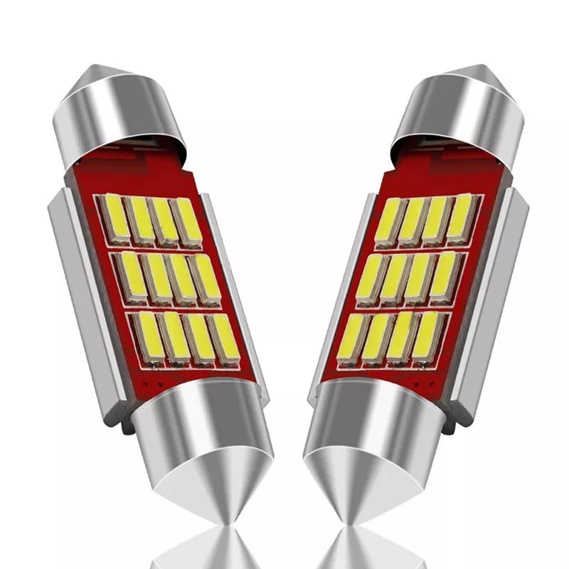 LAMPU LED PLAFON KABIN cabin FESTOON 36MM 31MM 12 MATA LED KABIN MOBIL Harga 7,260 rupiah*Gratis Ongkir