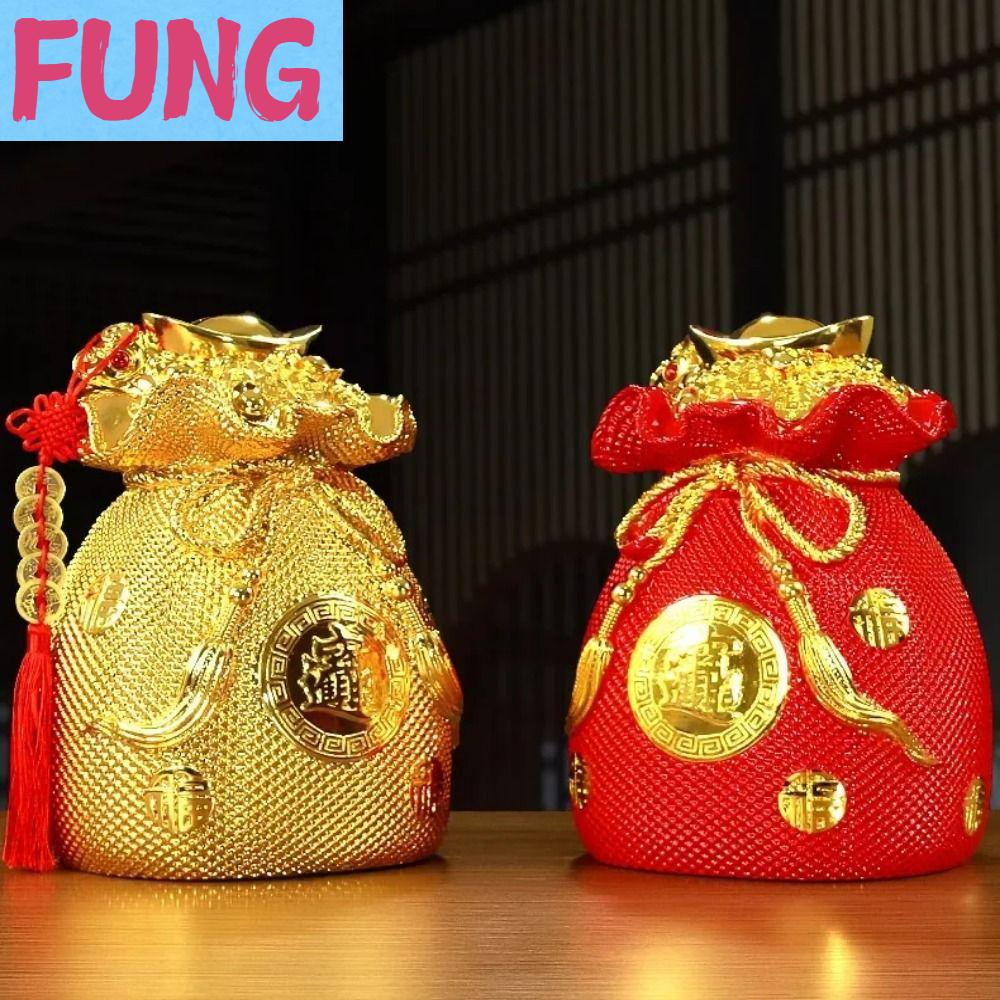 FUNG หยวนเปา หม้อสมบัติ แบบย้อนยุค งานฝีมือเรซิน คอร์นูโคเปียส ของตกแต่งโต๊ะ ดึงดูดความมั่งคั่ง ตกแต่งกระปุกออมสิน ห้องนั่งเล่น ราคา 1,714 บาท*ส่งฟรี