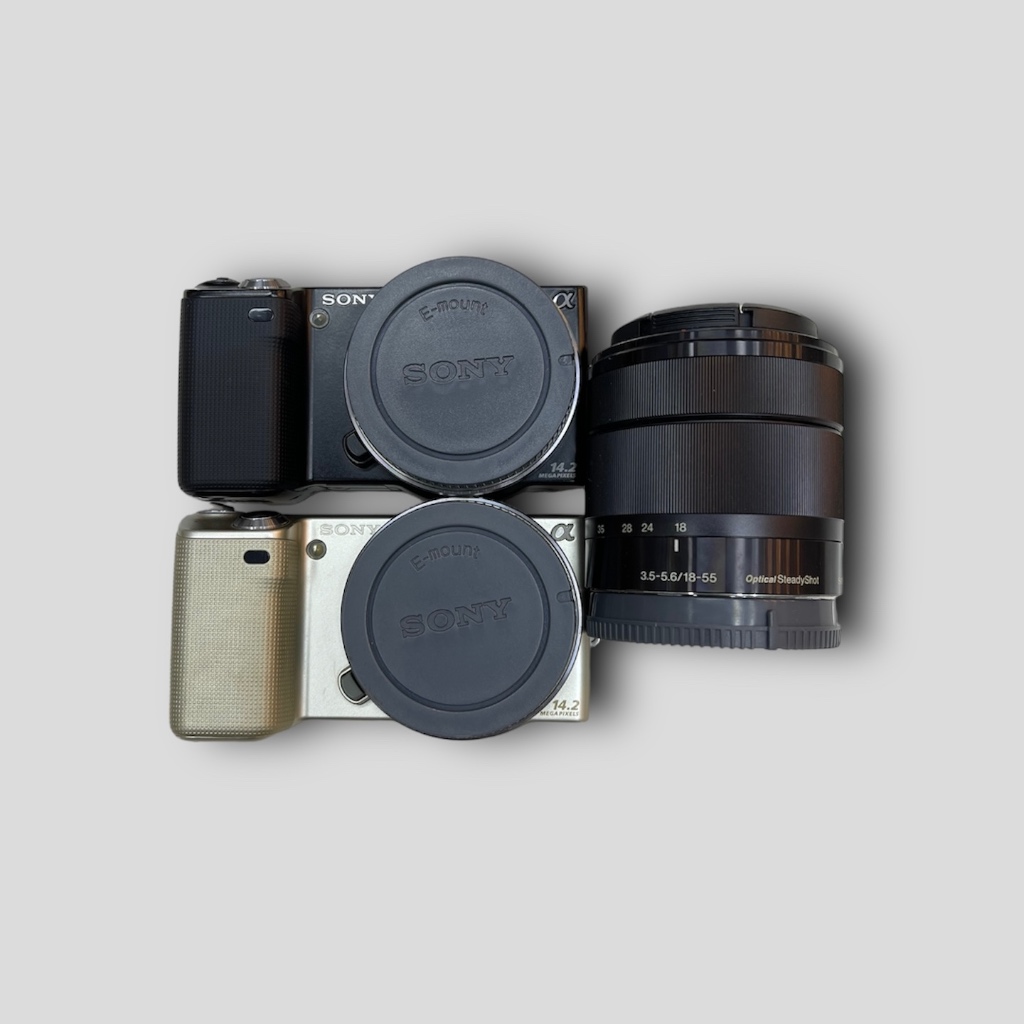 Máy ảnh Sony Nex 5 + Ống kính Màn hình lật, Quay chụp