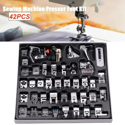 IEGM2Y 42pcs Multifunctional Stitch Home Brother Domestic Feet Set Foot Presser Sewing Machine Sewing Accessory