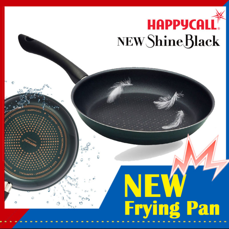 Happycall 2021 New Shine Black Diamond Frying pan wok / non stick cooking pans Singapore