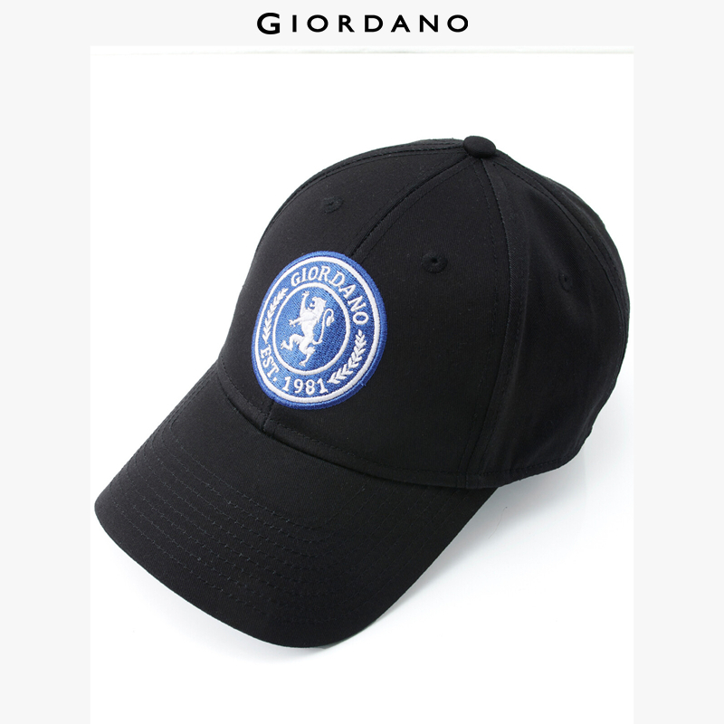 Mũ lưỡi trai nam thêu LOGO cá tính chất 100% cotton mũ bóng chày thương hiệu Giordano Free Shipping 