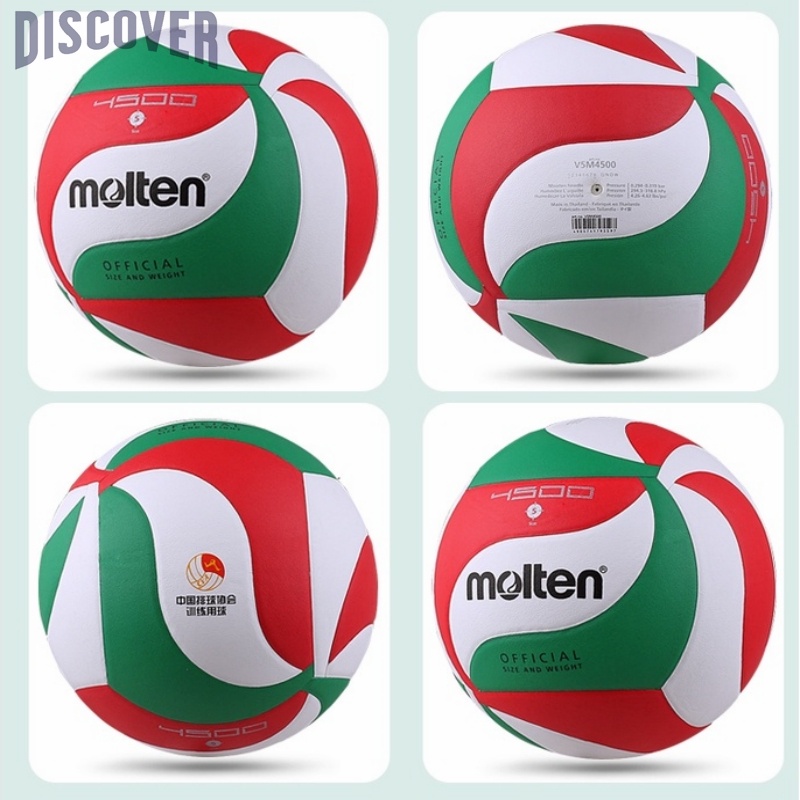 Qủa bóng chuyền molten fivb v5m5000 bằng pu siêu mềm cho nam và nữ