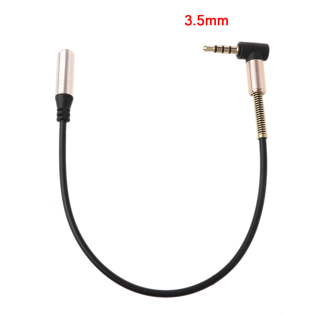 24cm 90 Degree Single Elbow 3.5mm Audio Extension Cable For phone PC