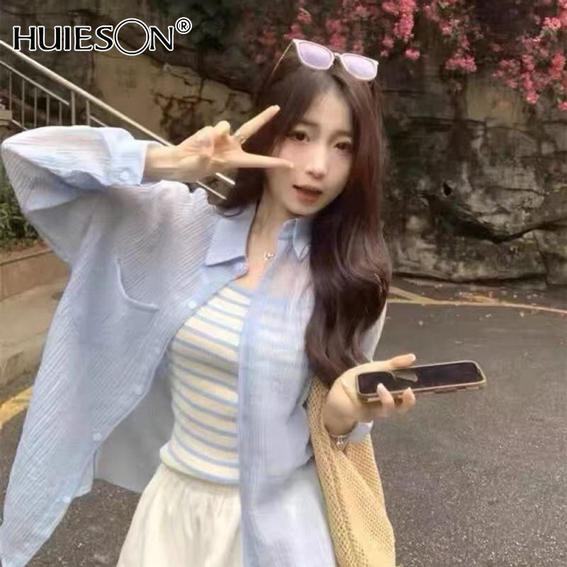 HUIESON Trang phục mùa hè sang trọng của phụ nữ thời trang hai bộ chi tiết với quần đùi và áo thời trang
