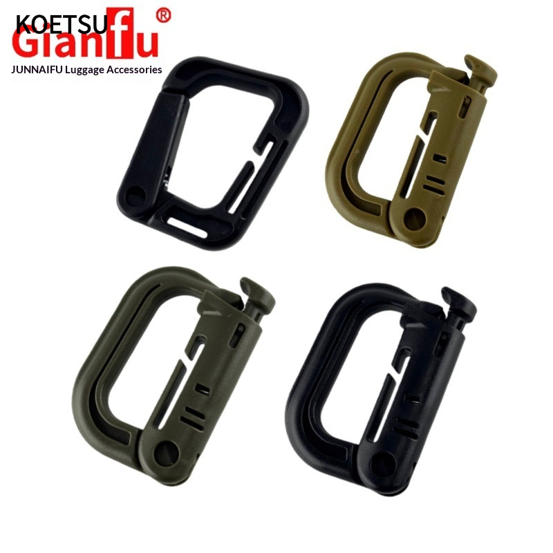 KOETSU Tactical D-Ring Buckle for Outdoor Backpacks with Push-Button Release and High Strength Plastic Design ราคา 18 บาท*ส่งฟรี