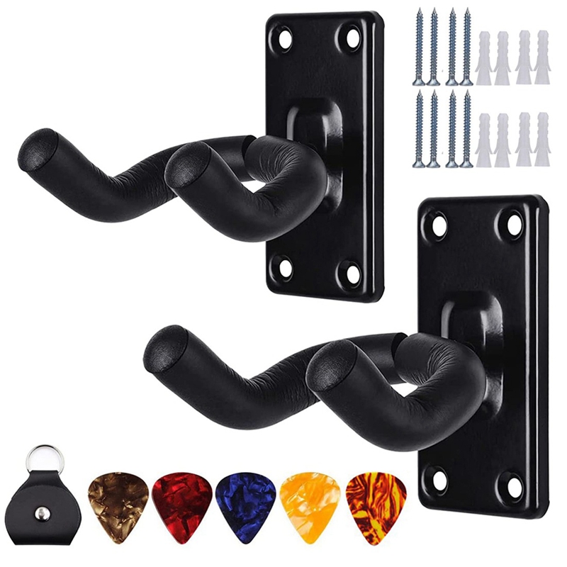 Guitar Hanger Guitar Hook Guitar Holder Guitar Wall Mount Hangers for Electric Acoustic and Bass Guitars