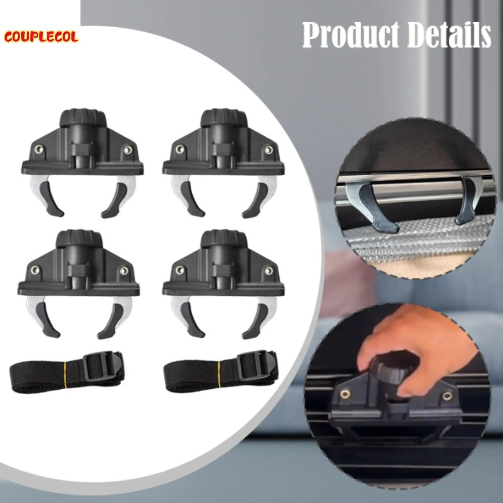 COUPLECOL Có thể điều chỉnh Kẹp cố định hộp trên nóc xe Độ bền cao Lắp đặt nhanh chóng Khóa gắn Clip cố định Kẹp chắc chắn Kẹp giá đỡ trên nóc xe Hộp đựng đồ trên nóc xe Giá 657,312 Đồng*Miễn phí vận chuyển