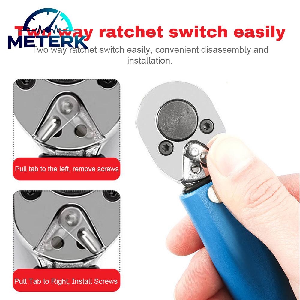 Meterk Có Thể Điều Chỉnh Mô Men Xoắn Bộ Cờ Lê 1/4Inch Ổ Cờ Lê Bộ 3-33N.m Dụng Cụ Cầm Tay Xe Đạp Xe Máy Ô Tô Sửa Chữa Phụ Kiện Giá 632,000 Đồng*Miễn phí vận chuyển