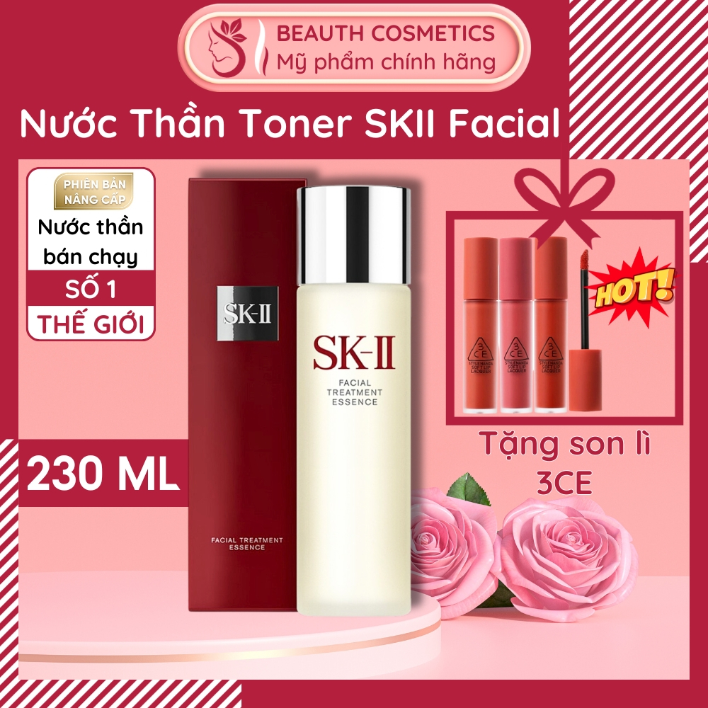 Nước thần toner skii 230ml, nước hoa hồng cân bằng da, dưỡng da, cấp ẩm, phục hồi làn da facial treatment essence