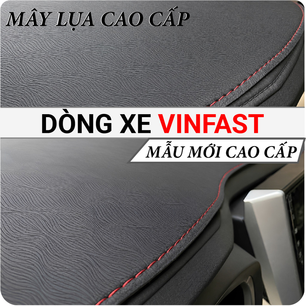 Thảm Taplo Da Nappa Mây Lụa VINFAST FADIL, LUX A, LUX SA, VF9, VF5,VF7, VF8, VFe34, VF9, VF6, Limo Green, thảm phủ taplo