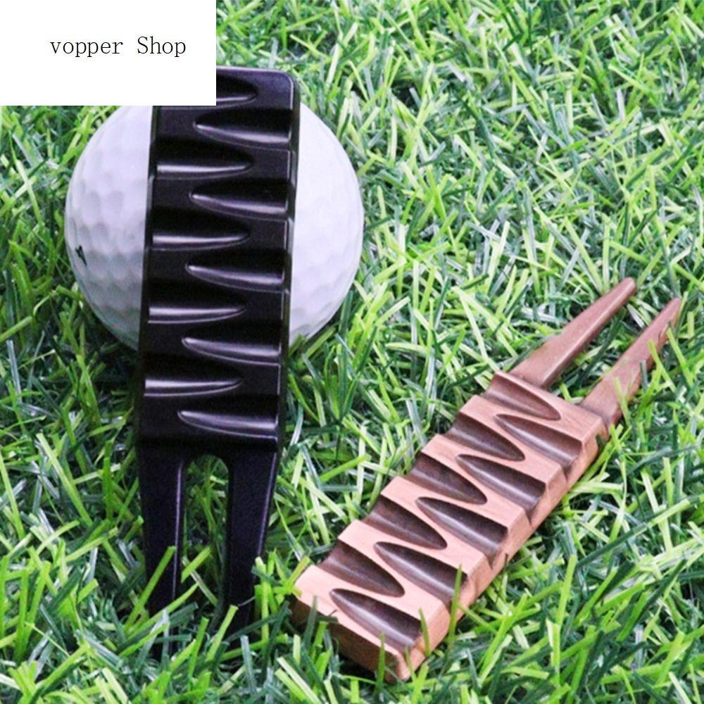 VOPPER Zinc Alloy Golf Divot Repair Pitch Fork Ergonomic Design