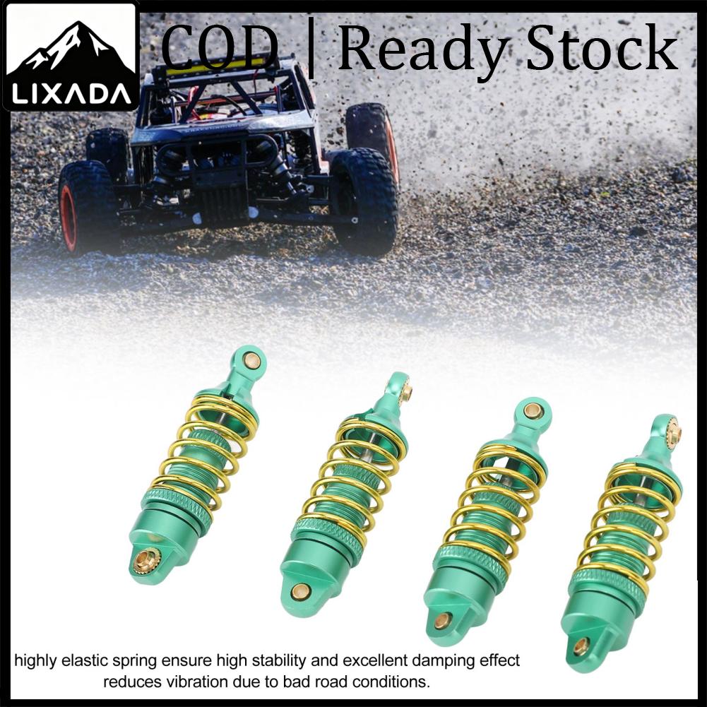 LIXADA RC โช้คอัพรถ Stable ทนทานโช้คอัพหลัง 4 ชิ้นอลูมิเนียมสำหรับ 1/16 RC รถ ราคา 1,904 บาท*ส่งฟรี