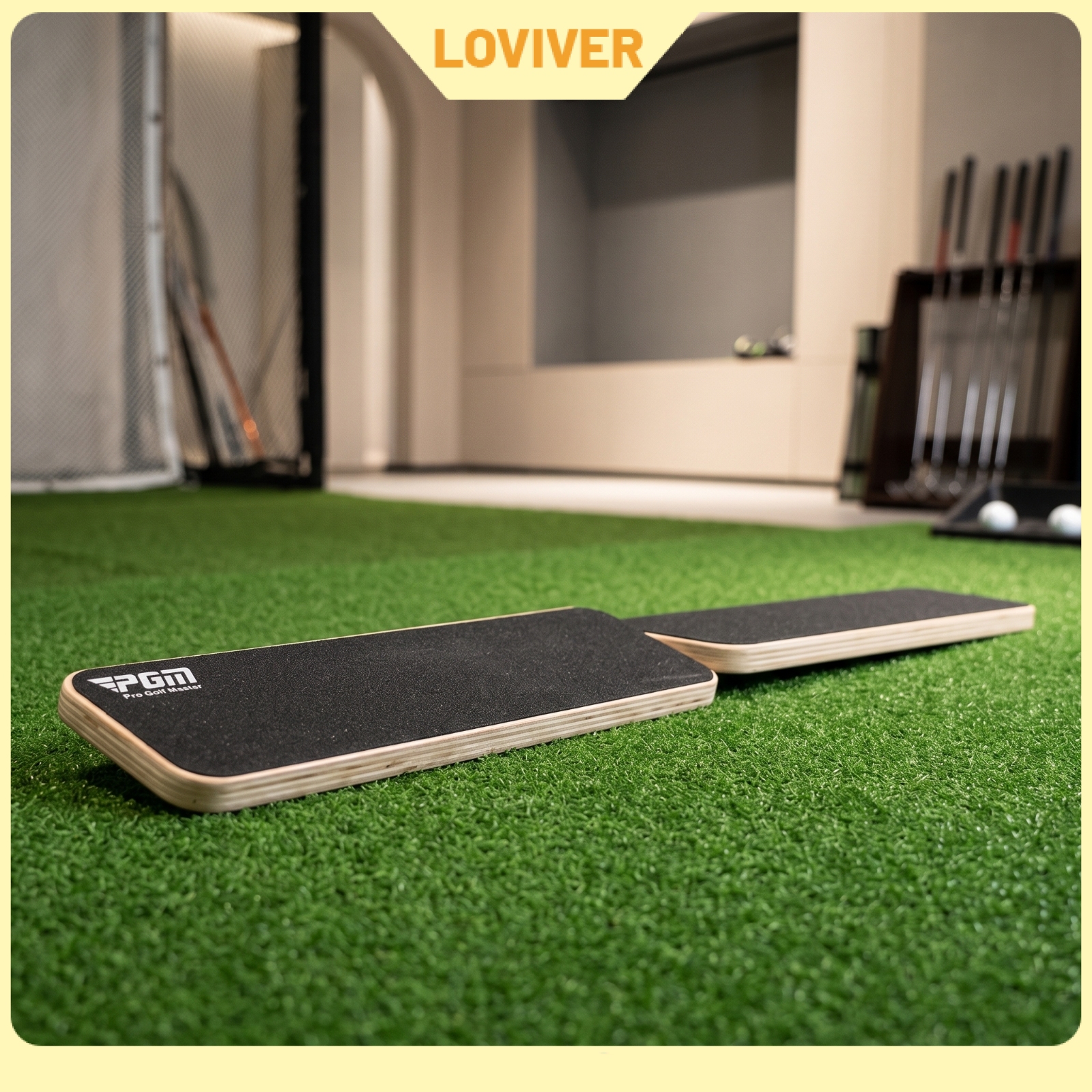 LOVIVER Foldable Golf Balance Board Portable Golf Swing Board Compact Practice Equipment Lightweight for Golfers, Beginners, Home, Driving Range ราคา 14,531 บาท*ส่งฟรี