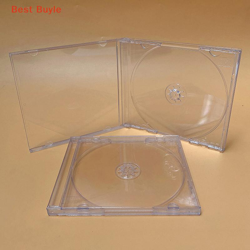 💖Best Buyle 1 chiếc hộp đựng đĩa CD một mảnh bằng nhựa trong suốt readstar, hộp đĩa DVD CD dày, hộp đĩa