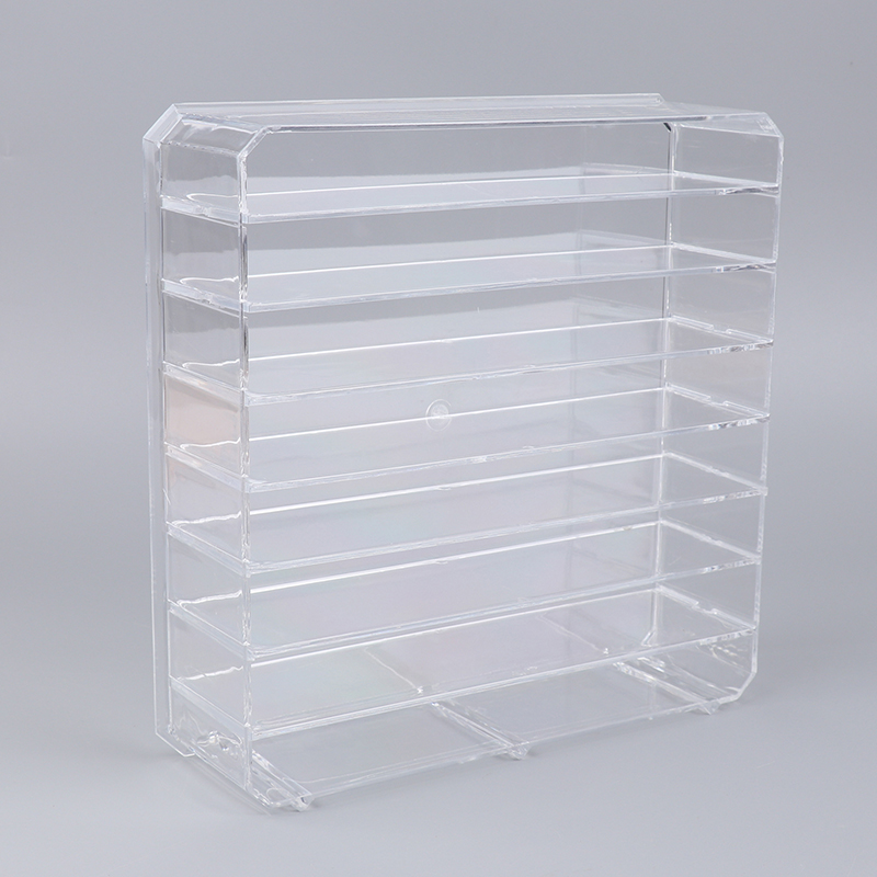 WEICHENG Mô hình xe hộp hiển thị 1 64 bãi đậu xe Acrylic mô hình cảnh Đồ chơi thiết lập quà tặng cho trẻ em Bộ sưu tập (không có xe ô tô)