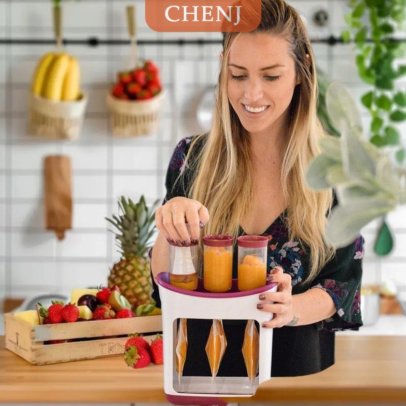 [COD] CHENJ ที่คั้นน้ำซุปข้นแบบมือถุงเก็บอาหารสำหรับเด็กเครื่องจ่ายอาหารในครัวที่บ้าน ราคา 142 บาท*ส่งฟรี
