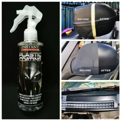 PLASTIC COATING Restorer for all Exterior faded plastic and Rubber Trim