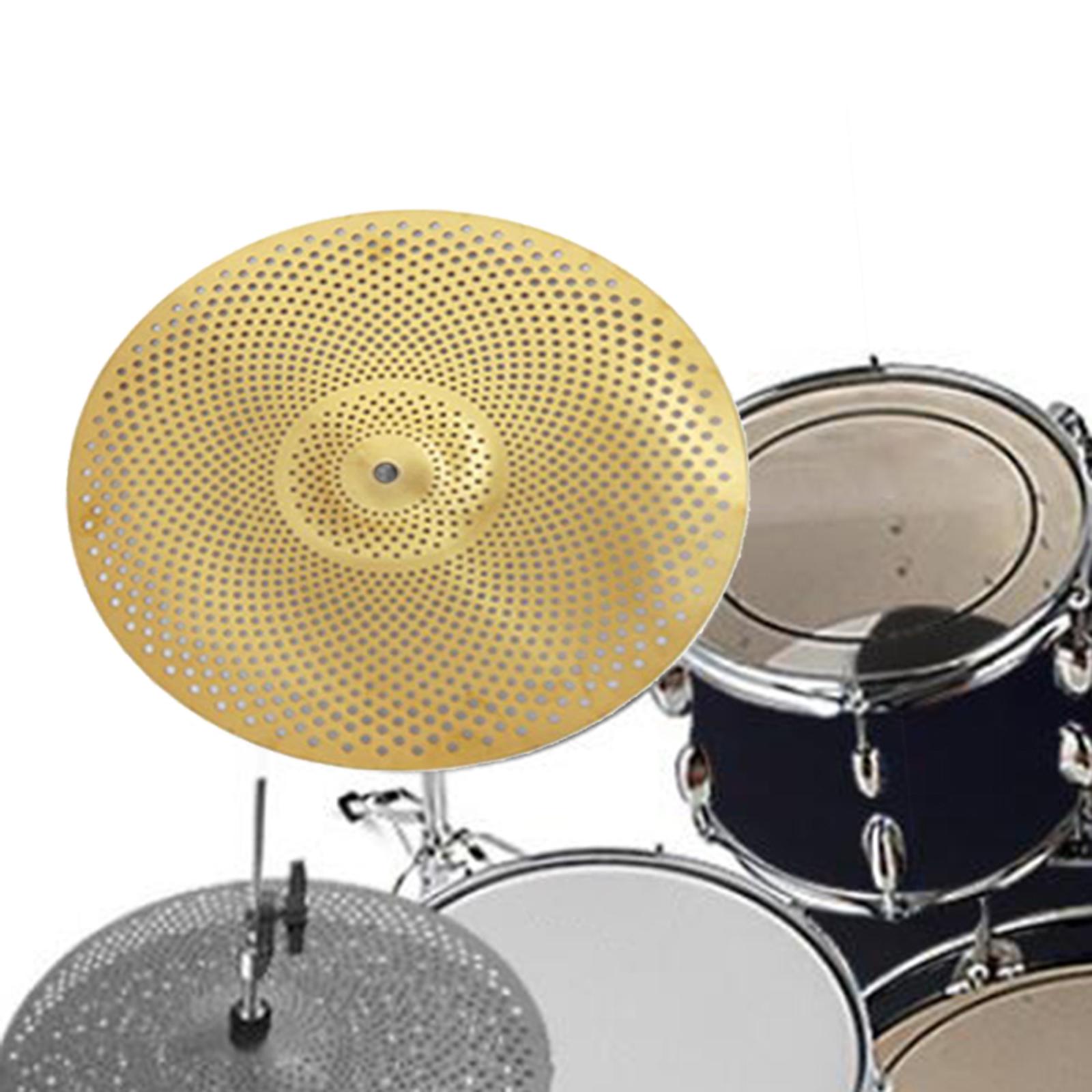 Ccgenius trống Cymbal Bộ phận thay thế khối lượng thấp Cymbal câm Cymbal thực hành Cymbal cho phòng 