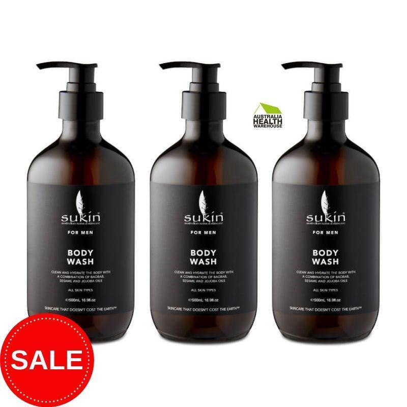 Buy Sukin For Men Body Wash 500mL (3pcs) Singapore
