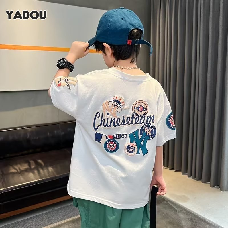 YADOU Boys short-sleeved T-shirts Children's summer half-sleeved T-shirt boys tops - ยี่ห้อ YADOU ราคา 153 บาท*ส่งฟรี