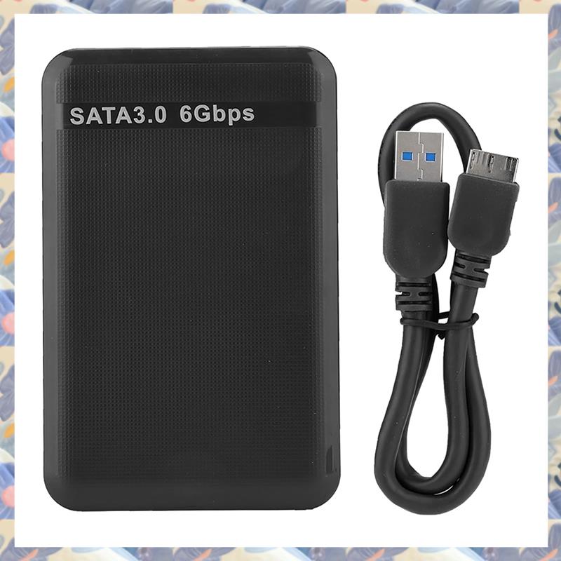 USB3.0 SATA3.0 High Speed 6Gbps Mobile Hard Disk Enclosure USB3.0 Hard Drive Box Black ABS Support 3