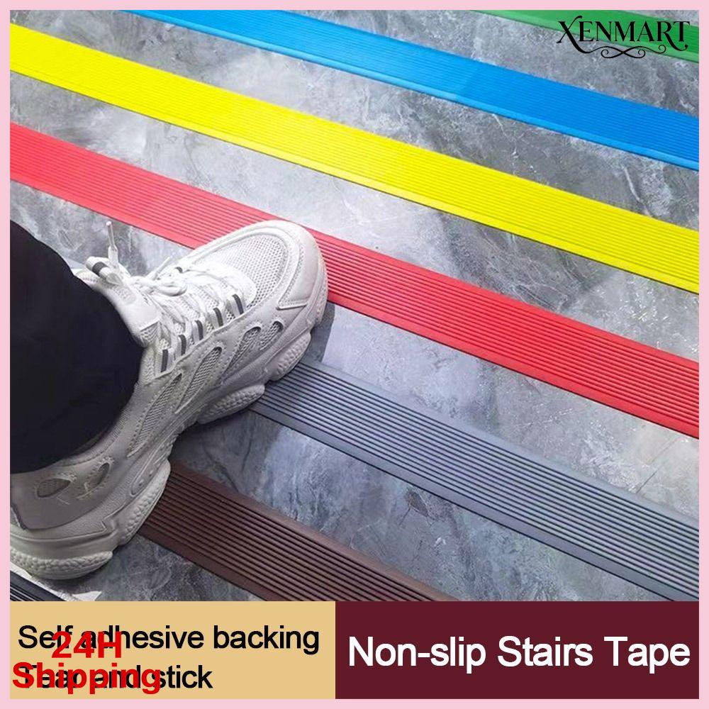XENMART PVC Dải Cầu thang chống trượt Chống trượt Tự dính Dải bậc cầu thang Thảm lót thảm Nhãn dán cầu thang Cầu thang