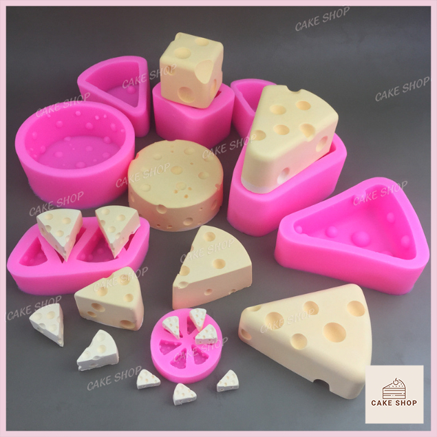 Hcm-khuôn silicon phomai nhiều size dễ thương làm socola, thạch rau câu, pudding cakeshop