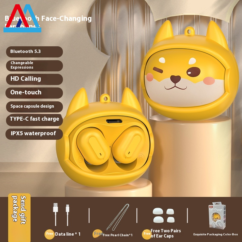 Miaxia niềm vui sáng tạo chuyển đổi khuôn mặt tai nghe gắn tai bluetooth với tuổi thọ pin dài và âm thanh HD