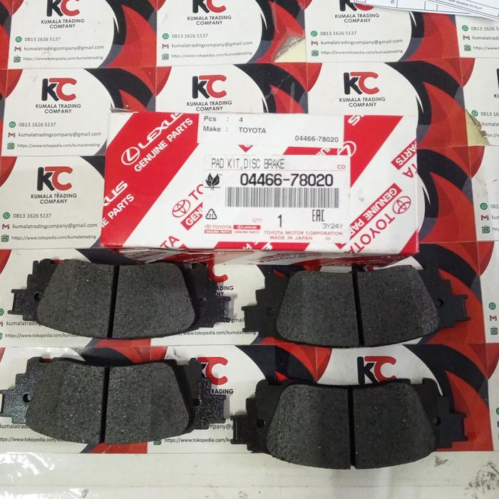 BRAKE PAD KAMPAS REM BELAKANG ALPHARD AGH30 04466-78020 -nanas shop9 Harga 1,560,000 rupiah*Gratis Ongkir