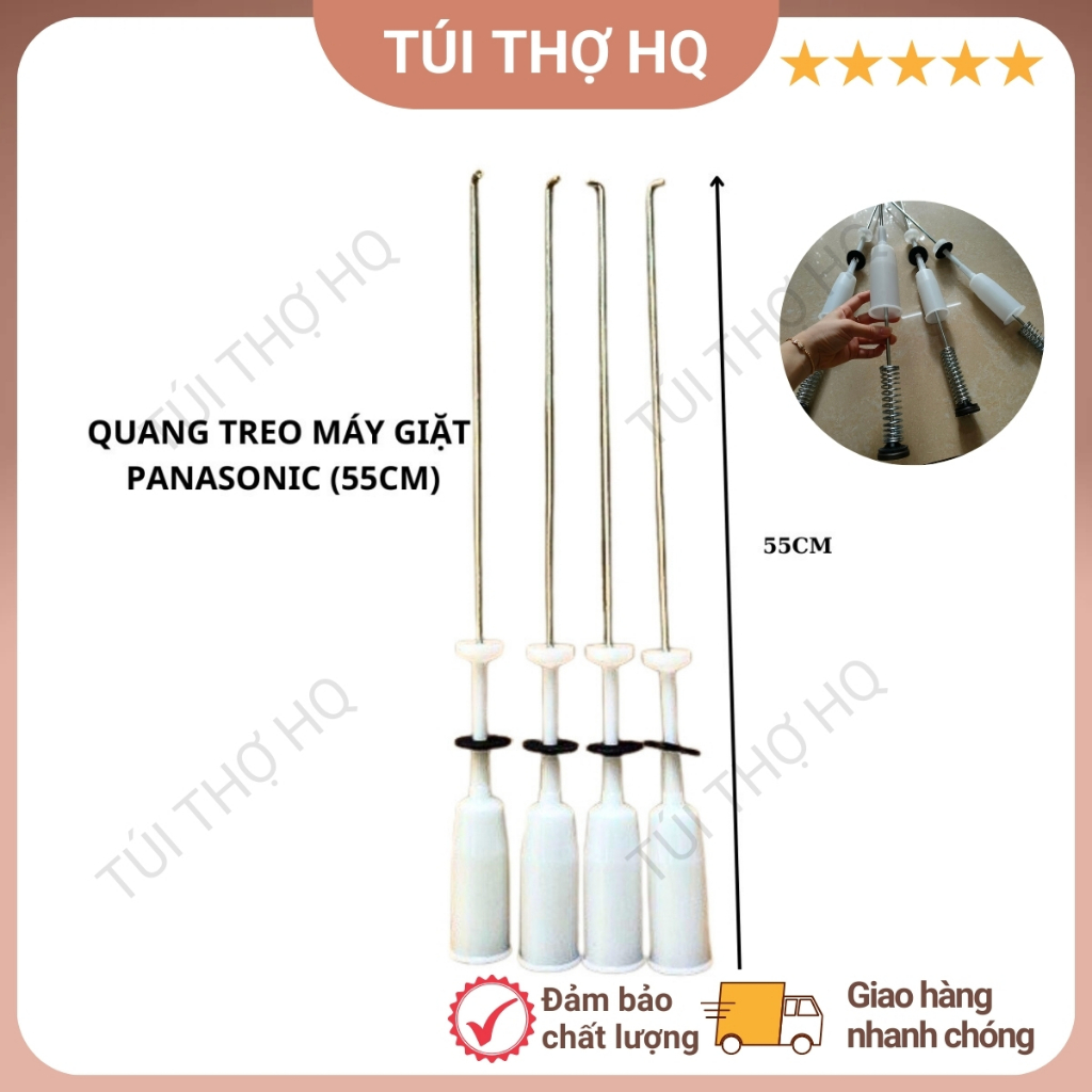 Bộ 4 ty treo  quang treo lồng máy giặt Panasonic LG 6kg - 7kg dài 55cm