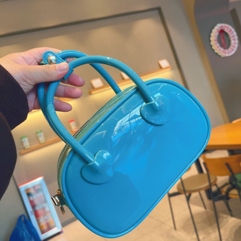 ELY3591 Màu kẹo Túi nhựa PVC Túi đeo vai Mùa hè Túi đeo chéo mini Thời trang Di động Túi xách nữ Lễ Hội songkran - 6