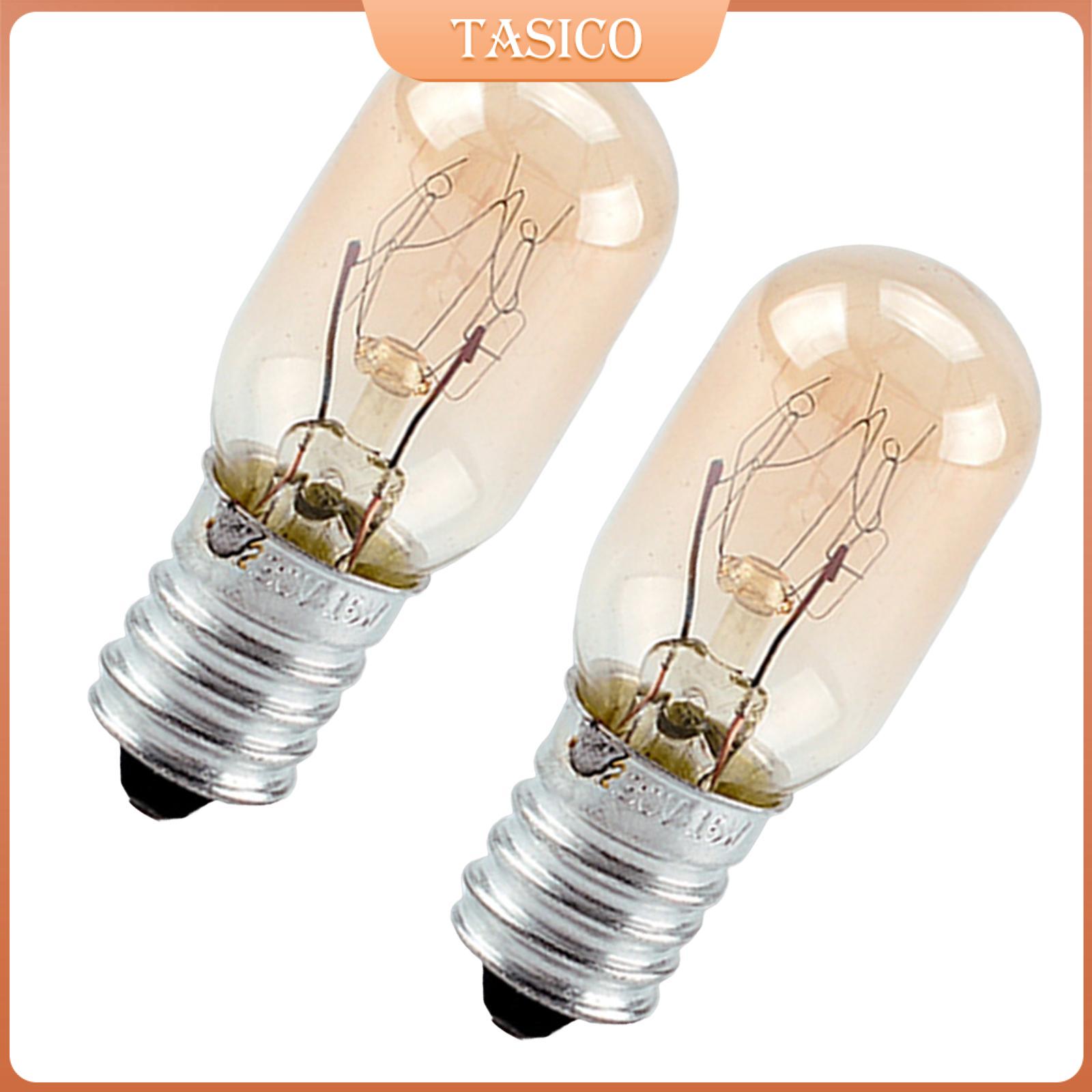 Tasico 2 cái lò ánh sáng bóng đèn, thiết bị bóng đèn cho vỏ thủy tinh ấm, E14 cơ sở lò ánh sáng lò vi sóng ánh sáng bóng đèn cho bếp lò,