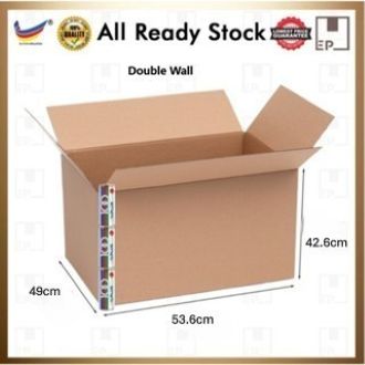 EZPACK Double Wall Big Carton Box Packing Box Kotak Shipping Moving House Box 5 Layers-BA Flute -8MM