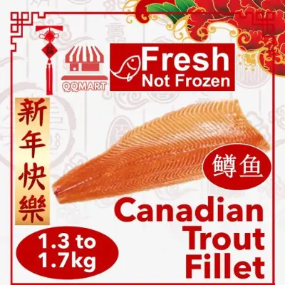 Fresh Canadian Trout Fillet 1.3 to 1.7kg