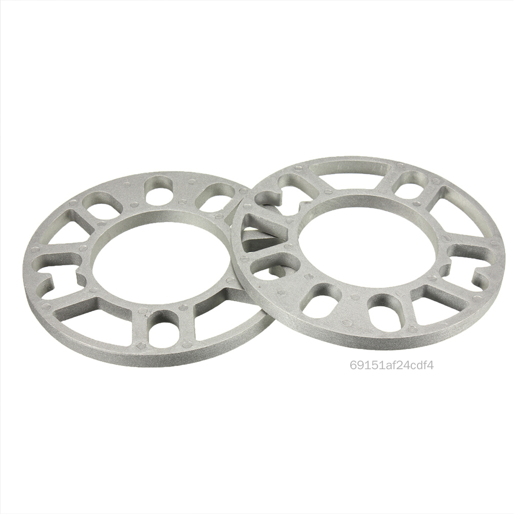 2Pcs 10mm Alloy Aluminum Wheel Spacers Shims Spacer Universal 4/5 Stud for VW D4-VN
