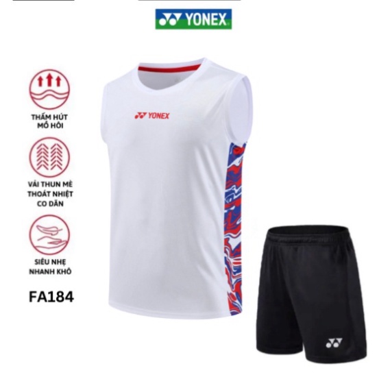Áo cầu lông, quần cầu lông Yonex mã FA184 chuyên nghiệp mới nhất sử dụng tập luyện và thi đấu cầu lông FAVAHI SPORT 22
