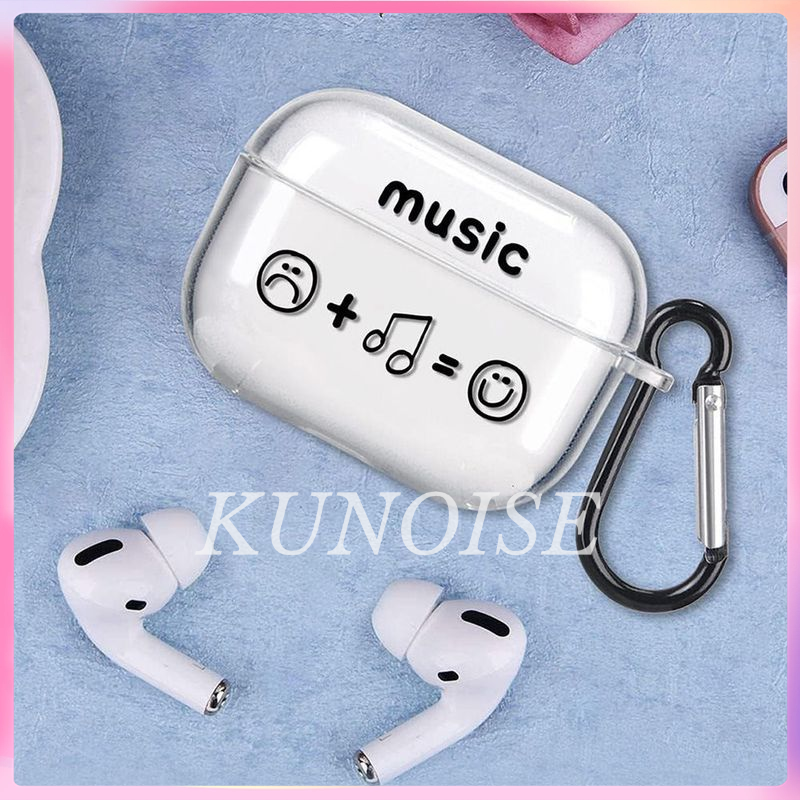 KUNOISE เคสใหม่สำหรับ AirPods Pro 4 ดีไซน์emojiดนตรีสำหรับหูฟังบลูทูธของApple ราคา 58 บาท*ส่งฟรี