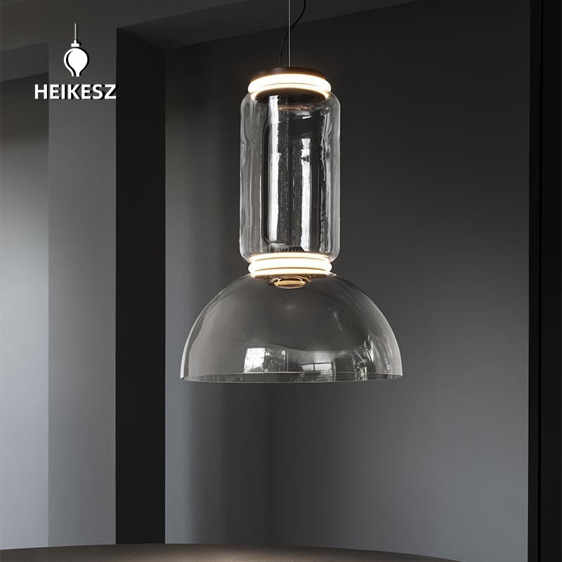 Heikesz Internet Celebrity Italian Designer Villa Duplex Building Model Room Hotel Lobby Creative Art Decoration Crystal Glass Chandelier Indoor Workbench Dining Room/Living Room Dining Table Chandelier Bedroom Room ราคา 3,821 บาท*ส่งฟรี