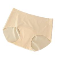 DRESSPLUS MALL Ice Silk Anti-embarrassment Briefs Mid Waist Seamless Traceless Briefs Women Breathable Lingerie Sports Yoga Panties Women