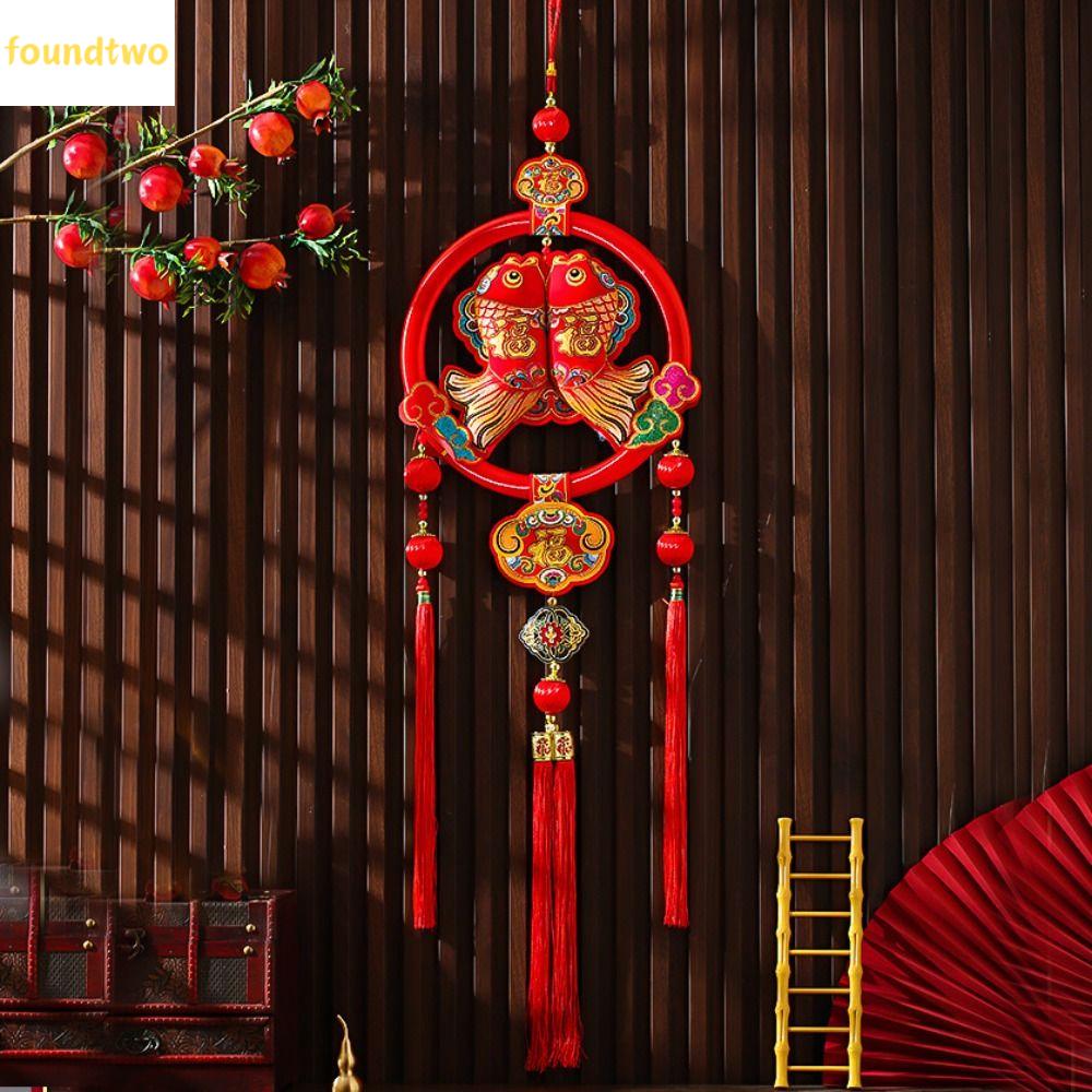 TIRRALIRRA ปีใหม่จีน จี้ปลาปีใหม่ แบบดั้งเดิมดั้งเดิม ที่แขวนแขวน จี้กระเป๋าโชคดี ขอให้โชคดี สีแดงเเดง เครื่องประดับเทศกาลฤดูใบไม้ผลิ เทศกาลฤดูใบไม้ผลิ ราคา 201 บาท*ส่งฟรี