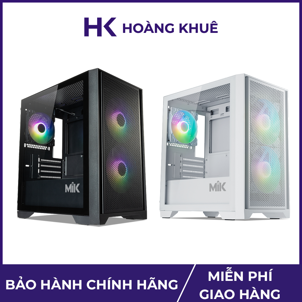 Vỏ case máy tính kèm quạt tản nhiệt mik morax 3fa hỗ trợ mainboard matx / itx