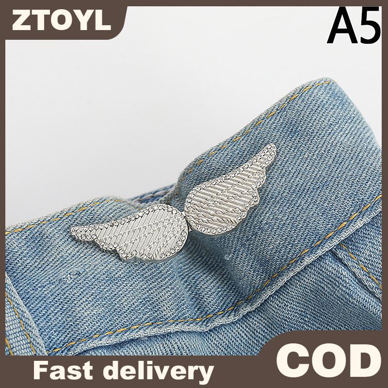 ZTOYL New Bowknot nút điều chỉnh cho quần và váy eo thắt chặt có thể điều chỉnh eo khóa cho quần jean không may yêu cầu